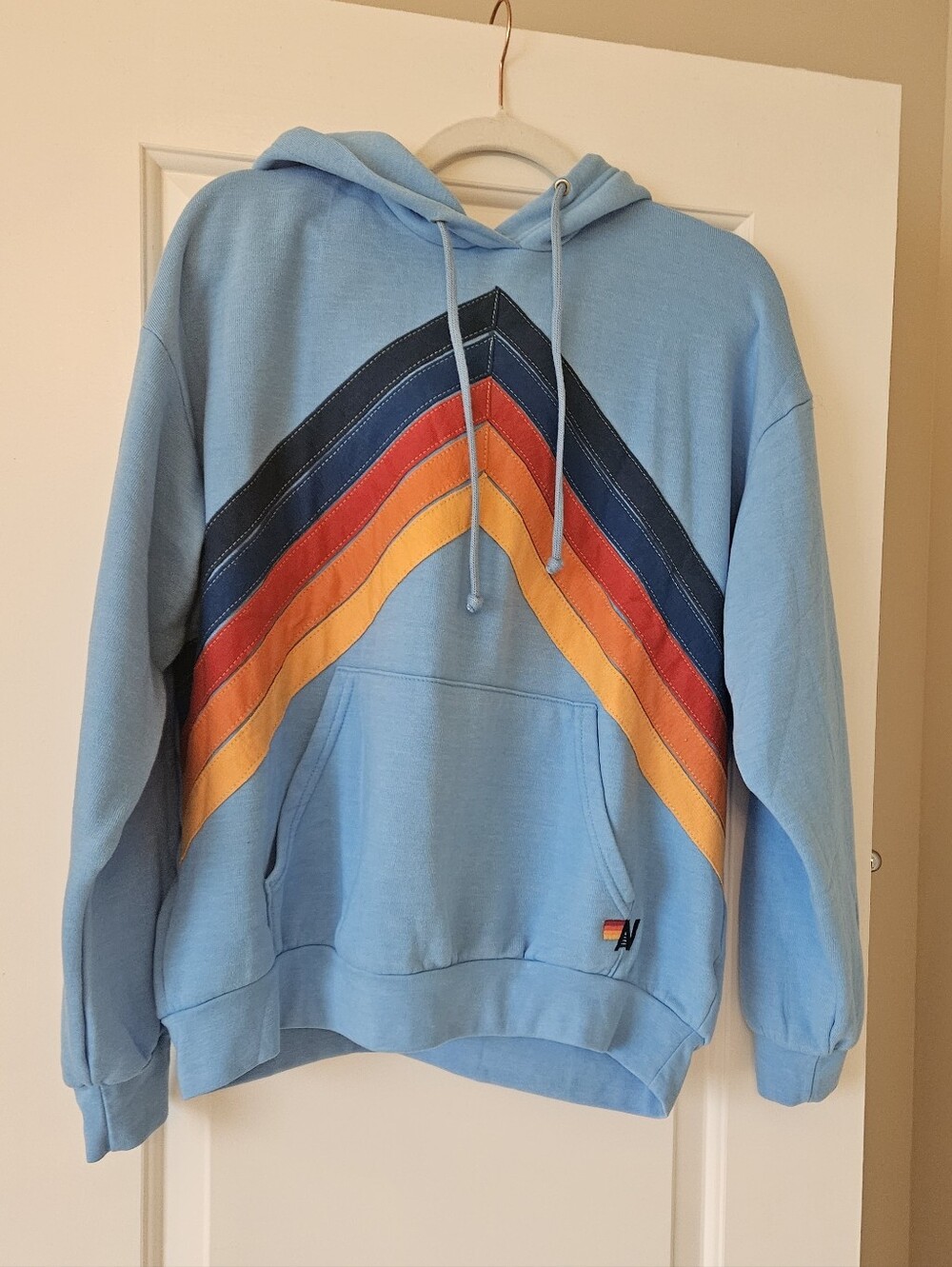Aviator Nation Hoodie Small Chevron Mountain Stitch